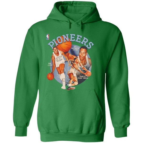 Nba Pioneers Day Nat Sweetwater Clifton Earl Lloyd And Charles Chuck Cooper Hoodie - Image 2
