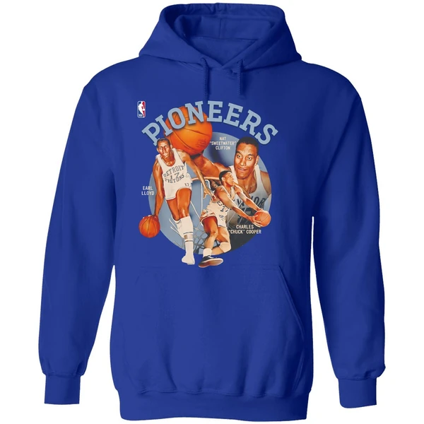 Nba Pioneers Day Nat Sweetwater Clifton Earl Lloyd And Charles Chuck Cooper Hoodie - Image 7