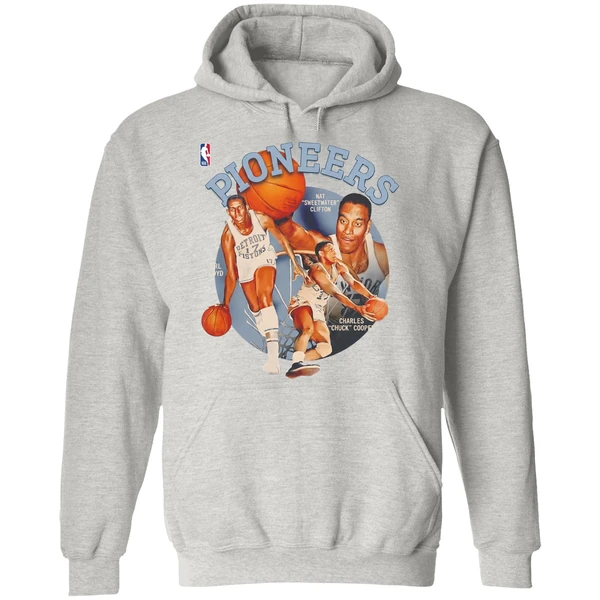 Nba Pioneers Day Nat Sweetwater Clifton Earl Lloyd And Charles Chuck Cooper Hoodie - Image 9