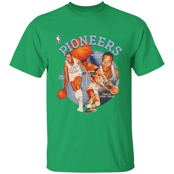 Nba Pioneers Day Nat Sweetwater Clifton Earl Lloyd And Charles Chuck Cooper Shirt - Image 2