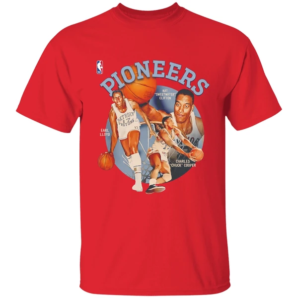 Nba Pioneers Day Nat Sweetwater Clifton Earl Lloyd And Charles Chuck Cooper Shirt - Image 7