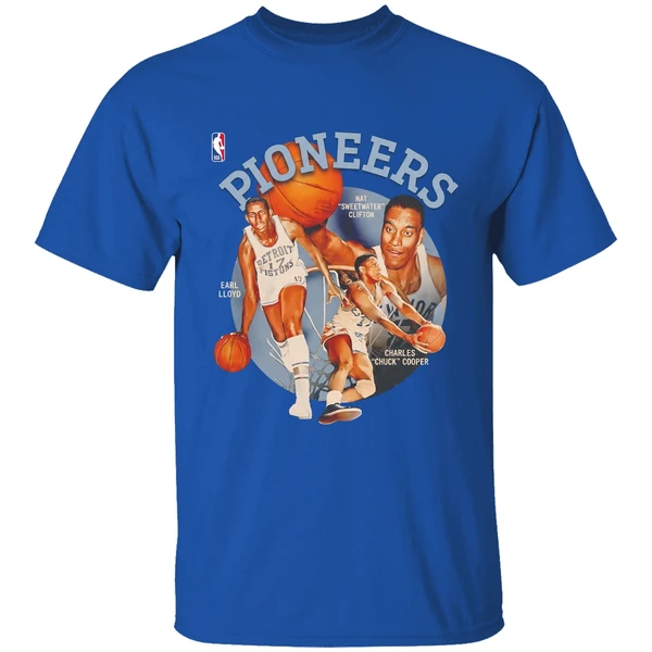Nba Pioneers Day Nat Sweetwater Clifton Earl Lloyd And Charles Chuck Cooper Shirt - Image 8