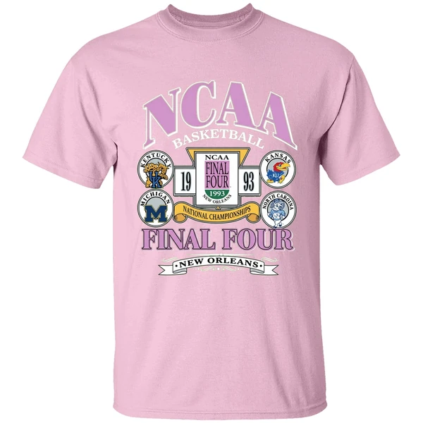 ncaa basketball final four new orleans 1993 shirt lightpink