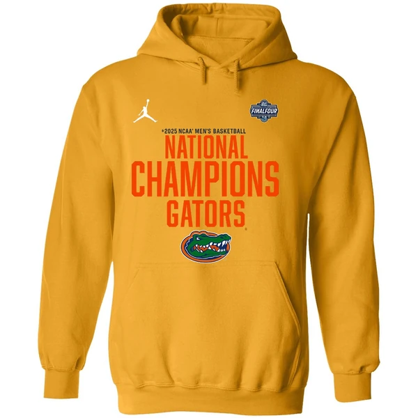 Ncaa Mens Basketball National Champions Florida Gators Logo 2025 Hoodie
