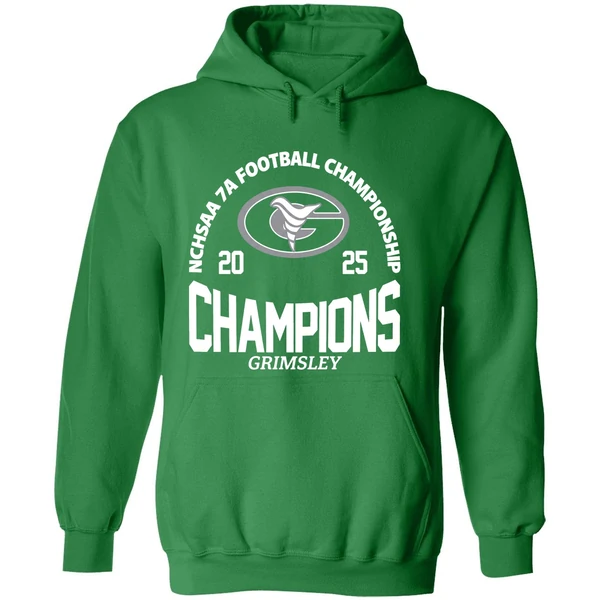 Nchsaa 7a Football Champions 2025 Grimsley Hoodie - Image 2