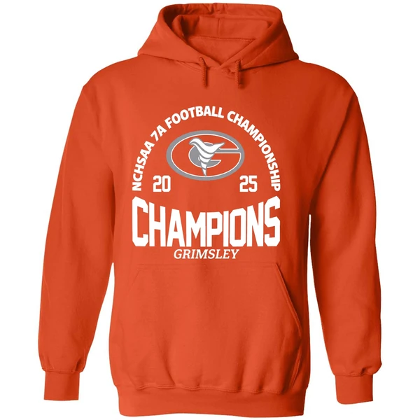 Nchsaa 7a Football Champions 2025 Grimsley Hoodie - Image 6