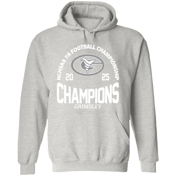 Nchsaa 7a Football Champions 2025 Grimsley Hoodie - Image 9