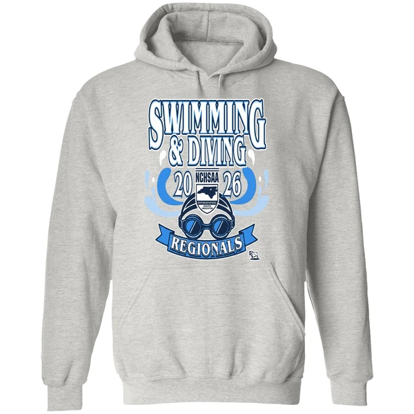 Nchsaa Swimming Diving Regionals 2026 Hoodie - Image 9