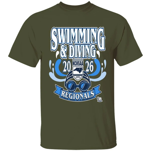 nchsaa swimming diving regionals 2026 shirt militarygreen