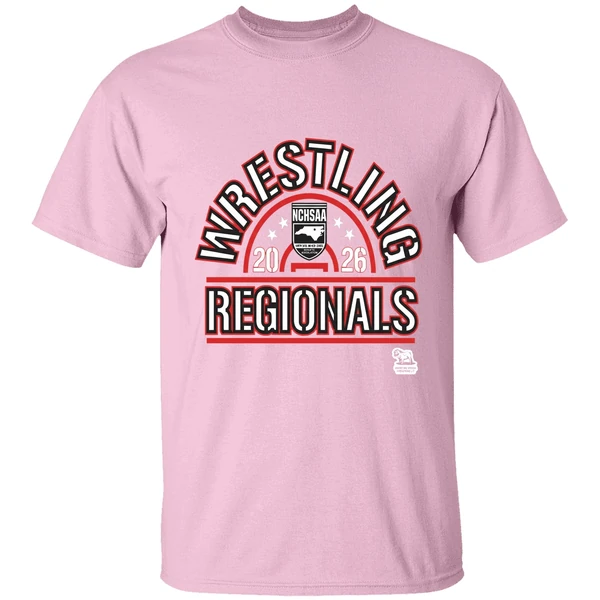 nchsaa wrestling regionals 2026 shirt lightpink