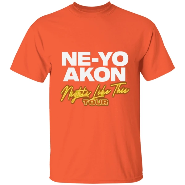 ne yo and akon nights like this tour 2026 shirt orange