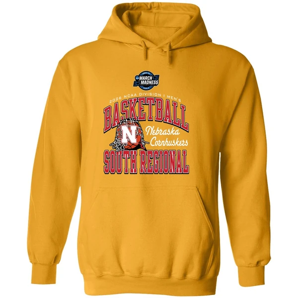 Nebraska Cornhuskers 2026 Ncaa Di Mens Basketball Sweet 16 South Regional Hoodie