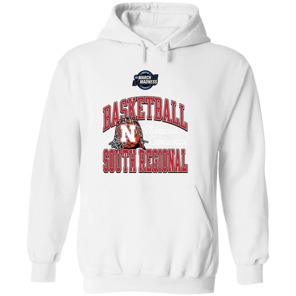 Nebraska Cornhuskers 2026 Ncaa Di Mens Basketball Sweet 16 South Regional Hoodie - Image 8