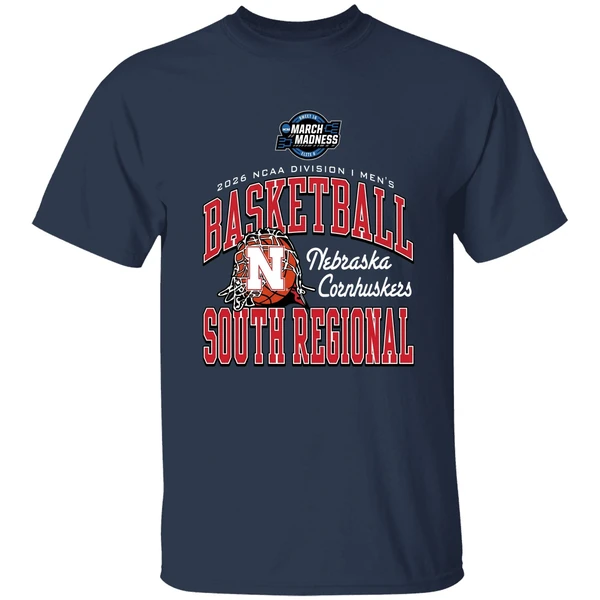 Nebraska Cornhuskers 2026 Ncaa Di Mens Basketball Sweet 16 South Regional Shirt - Image 5