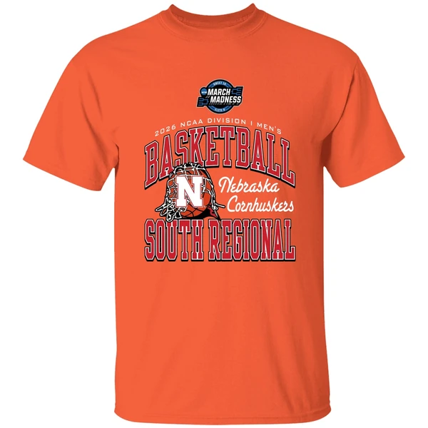 Nebraska Cornhuskers 2026 Ncaa Di Mens Basketball Sweet 16 South Regional Shirt - Image 6