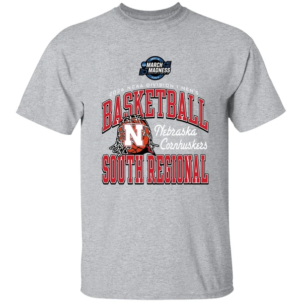 Nebraska Cornhuskers 2026 Ncaa Di Mens Basketball Sweet 16 South Regional Shirt - Image 9