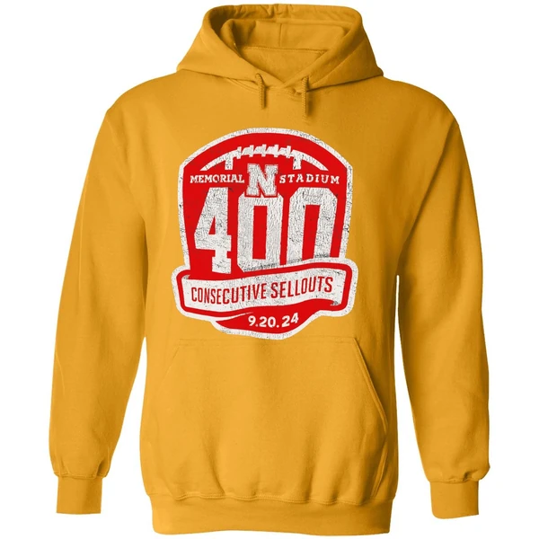 Nebraska Cornhuskers Memorial Stadium 400th Sellout Hoodie