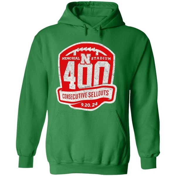 Nebraska Cornhuskers Memorial Stadium 400th Sellout Hoodie - Image 2