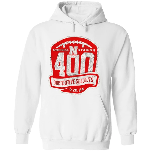 Nebraska Cornhuskers Memorial Stadium 400th Sellout Hoodie - Image 8