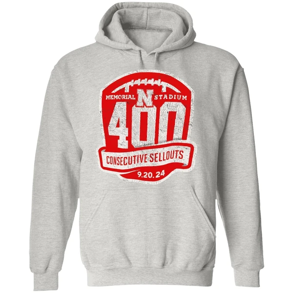 Nebraska Cornhuskers Memorial Stadium 400th Sellout Hoodie - Image 9
