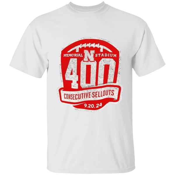 Nebraska Cornhuskers Memorial Stadium 400th Sellout Shirt