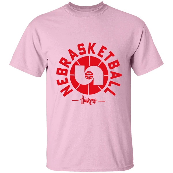 nebraska cornhuskers nebrasketball shirt lightpink