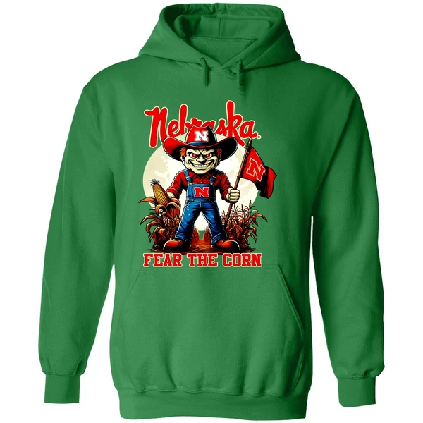 Nebraska Huskers Fear The Corn Hoodie - Image 2