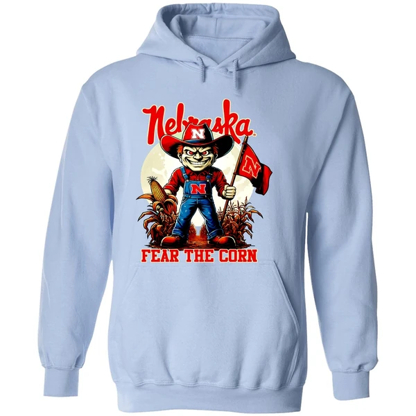 Nebraska Huskers Fear The Corn Hoodie - Image 4