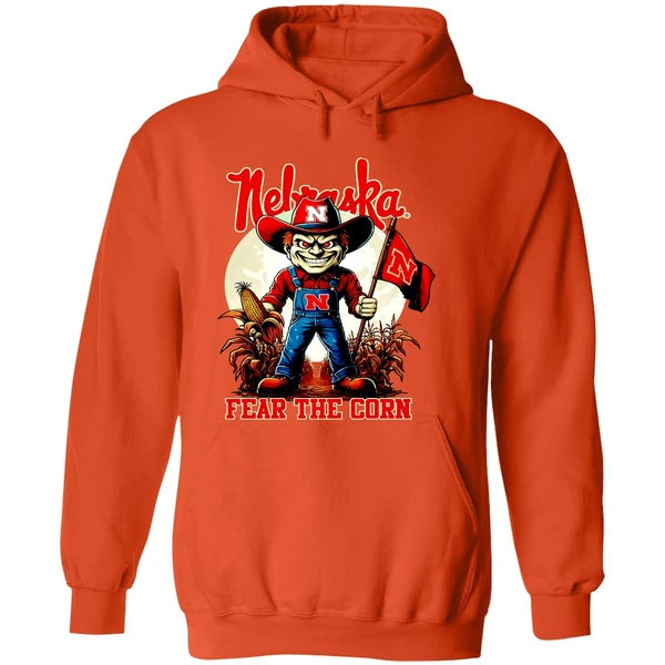 Nebraska Huskers Fear The Corn Hoodie - Image 6