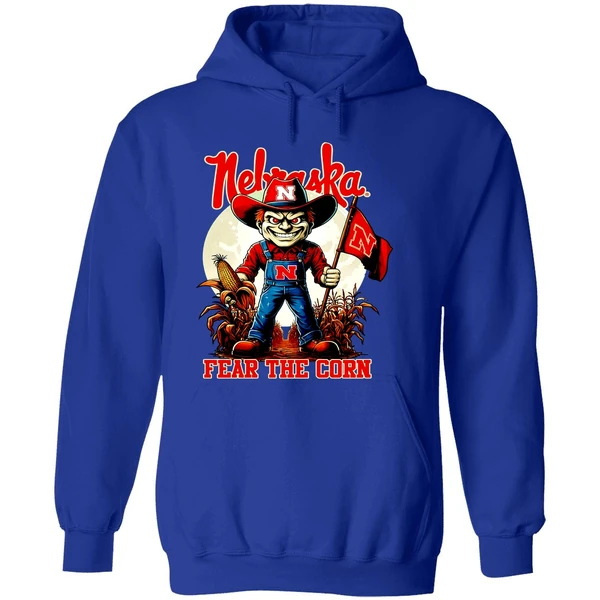 Nebraska Huskers Fear The Corn Hoodie - Image 7