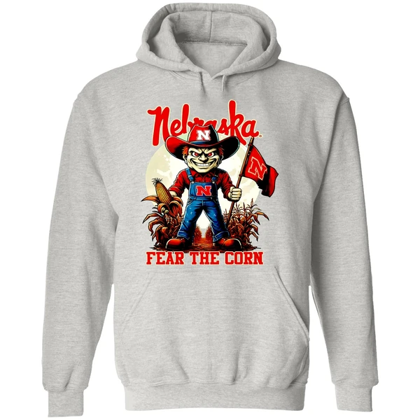 Nebraska Huskers Fear The Corn Hoodie - Image 9