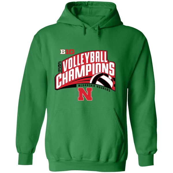 Nebraska Huskers Volleyball Big10 Champions 2025 Hoodie - Image 2