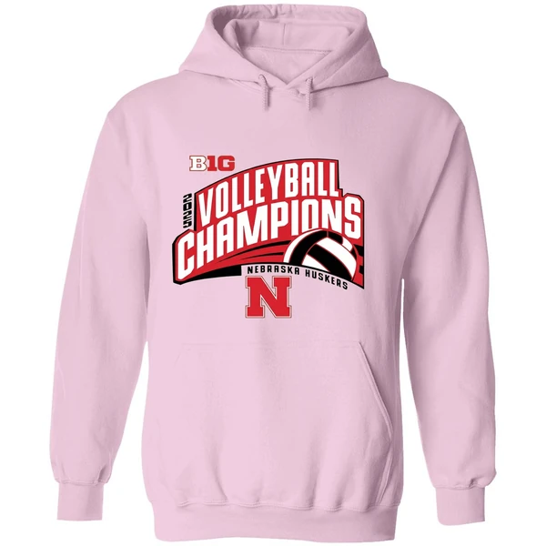Nebraska Huskers Volleyball Big10 Champions 2025 Hoodie - Image 5