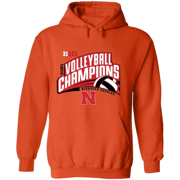 Nebraska Huskers Volleyball Big10 Champions 2025 Hoodie - Image 6