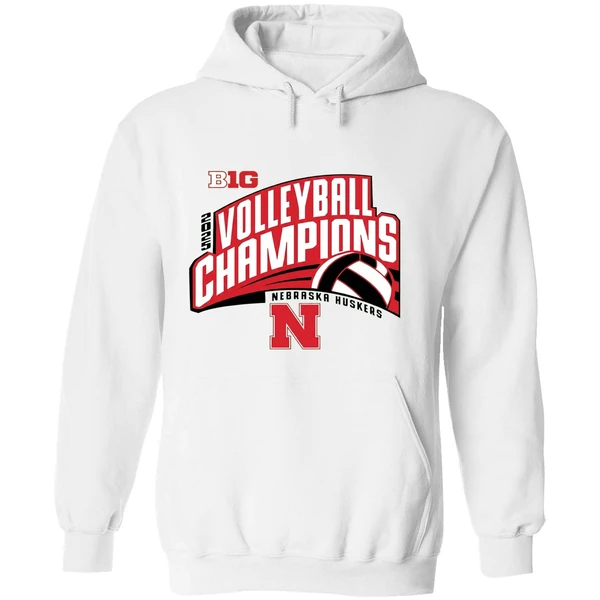 Nebraska Huskers Volleyball Big10 Champions 2025 Hoodie - Image 8