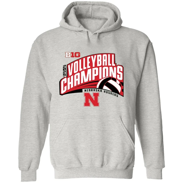 Nebraska Huskers Volleyball Big10 Champions 2025 Hoodie - Image 9
