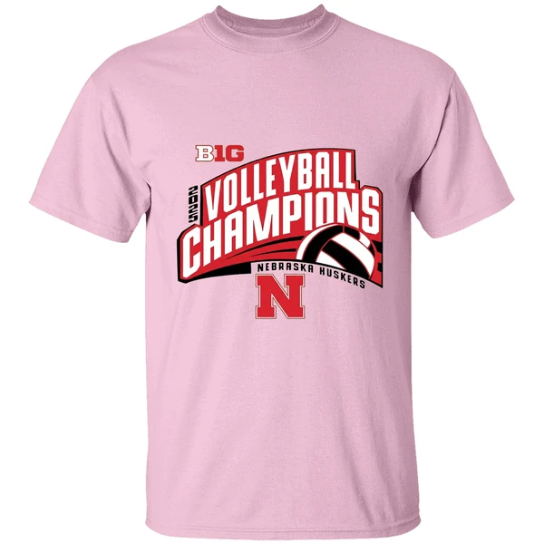 Nebraska Huskers Volleyball Big10 Champions 2025 Shirt - Image 2