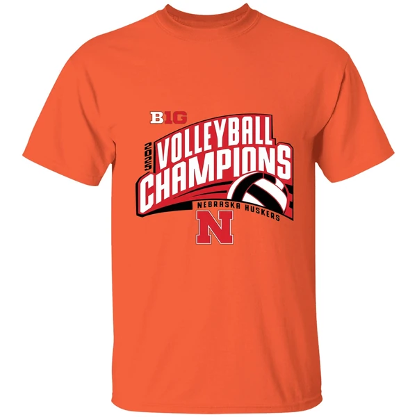 Nebraska Huskers Volleyball Big10 Champions 2025 Shirt - Image 3