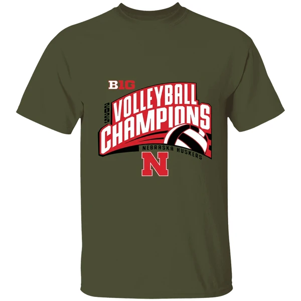Nebraska Huskers Volleyball Big10 Champions 2025 Shirt - Image 9