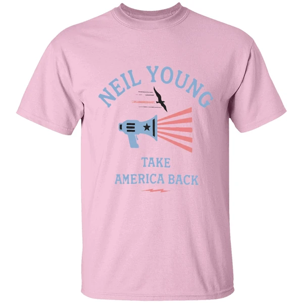 neil young take america shirt lightpink