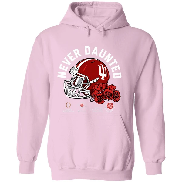 Never Daunted Indiana Hoosiers 2026 Rose Bowl Game Helmet Hoodie - Image 5