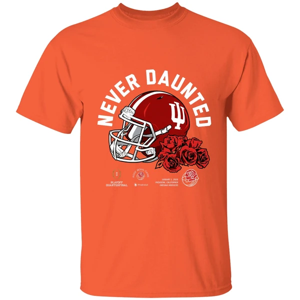 Never Daunted Indiana Hoosiers 2026 Rose Bowl Game Helmet Shirt - Image 6