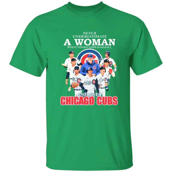 Never Underestimate A Woman Who Understands Baseball And Loves Chicago Cubs 2023 Shirt