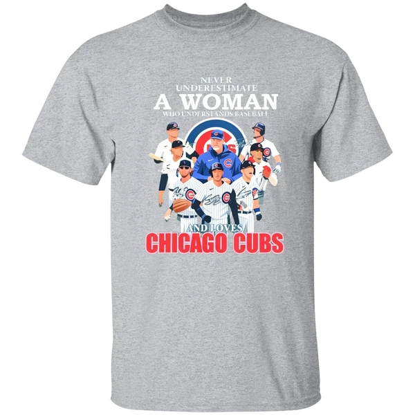 Never Underestimate A Woman Who Understands Baseball And Loves Chicago Cubs 2023 Shirt - Image 8