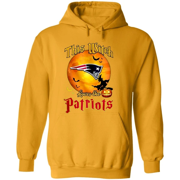 New England Patriots 2025 Nfl Halloween Witch Hoodie