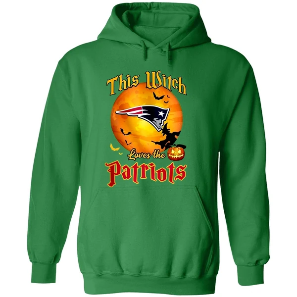 New England Patriots 2025 Nfl Halloween Witch Hoodie - Image 2