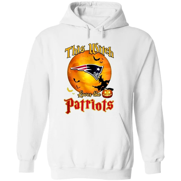 New England Patriots 2025 Nfl Halloween Witch Hoodie - Image 8