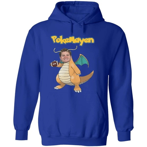 New England Patriots Drake Maye Pokemon Pokemayen Parody Hoodie - Image 7