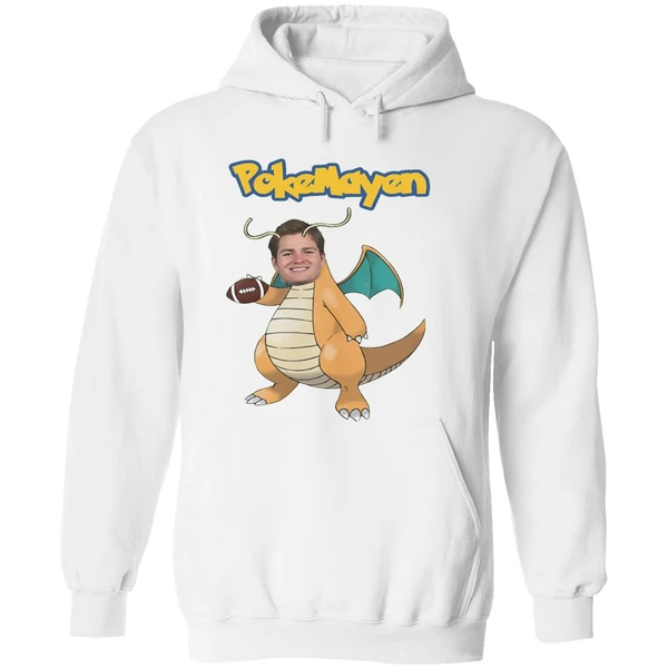New England Patriots Drake Maye Pokemon Pokemayen Parody Hoodie - Image 8