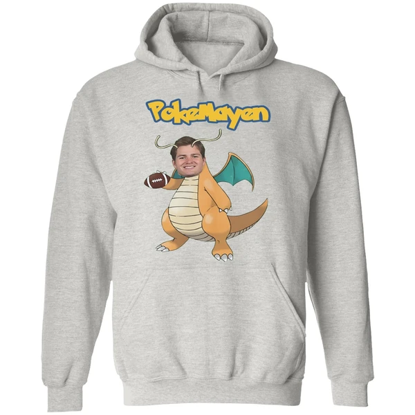 New England Patriots Drake Maye Pokemon Pokemayen Parody Hoodie - Image 9